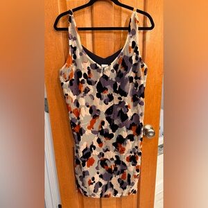 Multicolor animal print shift dress